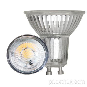 GU10 LED 5W/7W 38 °/60 ° Szklane ściemiskowe światło reflektorów